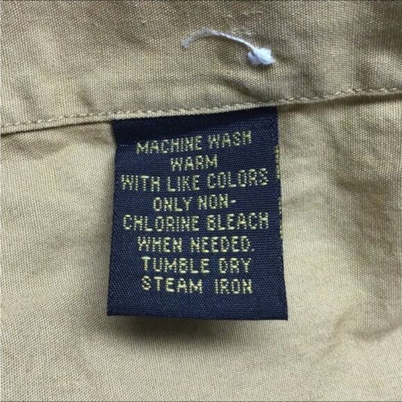 Alexander Julian Colours Mens Button-Up Shirt M 15-15.5 32/33 Gold - Picture 6 of 9